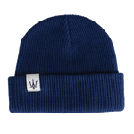 NEW Navy Blue Ribbed Knit Beanie