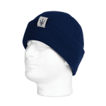 NEW Navy Blue Ribbed Knit Beanie