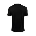 Back of Black unisex T-shirt 