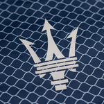 Close up on Maserati Trident Logo