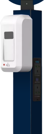 Mobile Charging Station with Hand Sanitizer Dispenser