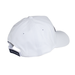 Back view of a white baseball cap with black embroidered text reading MC20 on the front.