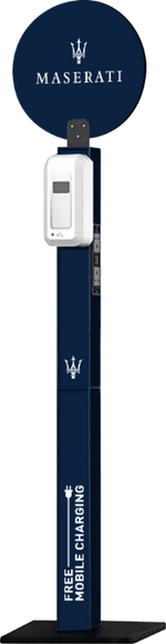Mobile Charging Station with Hand Sanitizer Dispenser
